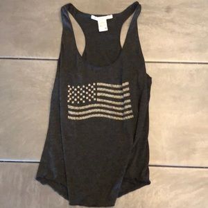American flag tank top